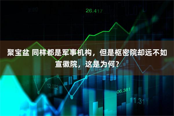 聚宝盆 同样都是军事机构，但是枢密院却远不如宣徽院，这是为何？